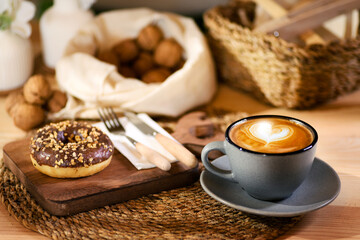 Cozy Donut and Latte Presentation