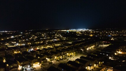 night view of the city New Mexico