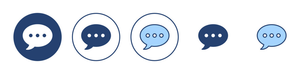 Chat icon vector. speech bubble sign and symbol. comment icon. message