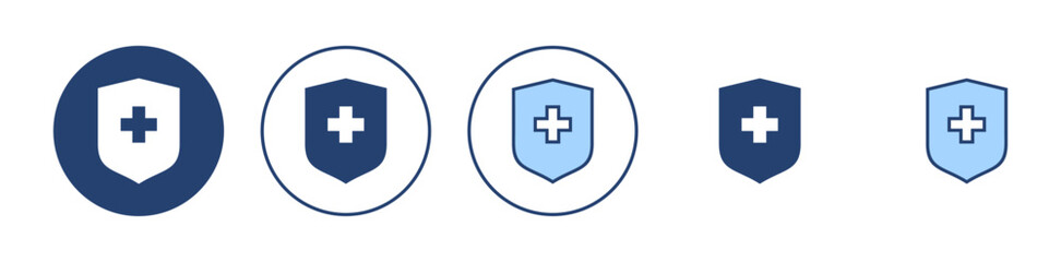 Obraz premium Health insurance icon vector. Insurance health document sign and symbol