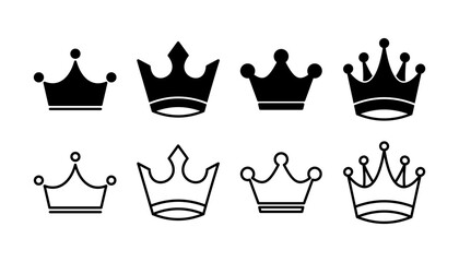 Crown Icon vector. Crown symbol for web site design,