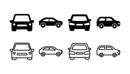 Obraz premium Car icon vector. Car sign. sedan