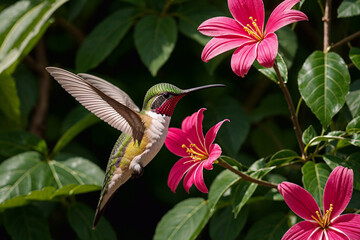 hummingbird, hummingbird on a flower, hummingbird photo, professional hummingbird photo, hummingbird and flowers