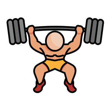 recommend clip art: Weightlifting Icon