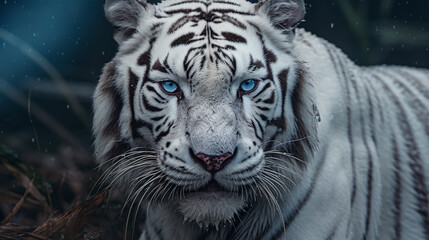 Portrait Tiger weiß