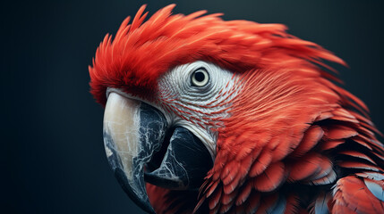 Portrait Papagai rot
