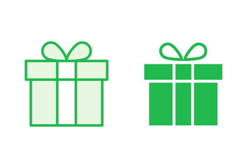 Gift icon set. gift vector icon. birthday gift