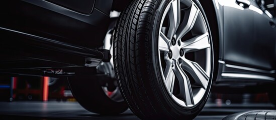 Car tire upkeep and replacement at an auto service