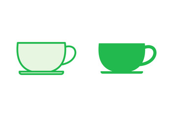 Coffee cup icon set. cup a coffee icon vector.