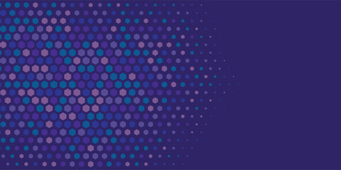 Geometric abstract Hexagon Two Color Background