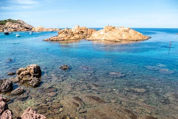 Deurstickers Cala Pregonda, Menorca Eiland, Spanje Cala Pregonda is one of those must see special places in Menorca, it is located on the north part of the island.