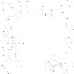 Fototapeta na wymiar pink paint splashes frame without background