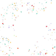 confetti frame without background