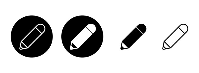 Pencil icon set illustration. pen sign and symbol. edit icon vector