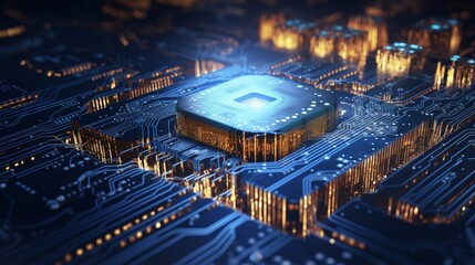 Machine learning Process, artificial intelligence, Machine learning and Deep data mining. Modern computer technologies concept.