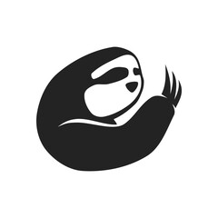 sloth logo template Isolated. Brand Identity. Icon Abstract Vector graphic