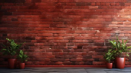 Rolgordijnen old brick wall background concept © rehan