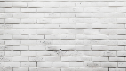 White brick wall texture background for stone tile block painted in grey light color wallpaper modern interior and exterior and backdrop design