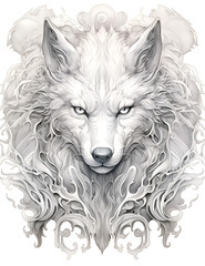 Fototapeta premium wolf head vector