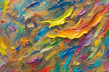 Colorful Chaos Embracing Randomness to Evoke Abstract Energy and Vibrance in Art