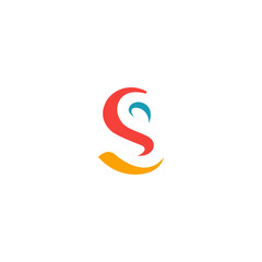 S letter and S logo design 