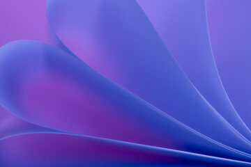 Abstract lightpainting. Abstract soft contoured curved shapes forming a futuristic pattern. Abstract art.