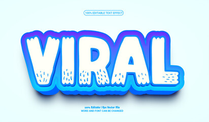 Viral fully editable premium vector text effect