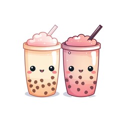 Kawaii Boba Tea ClipArt 