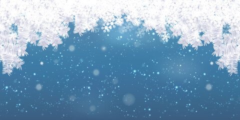クリスマス　雪　風景　冬　背景