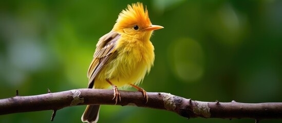 Obraz premium Golden Oreal Bird found in Rollapadu wildlife sanctuary in India