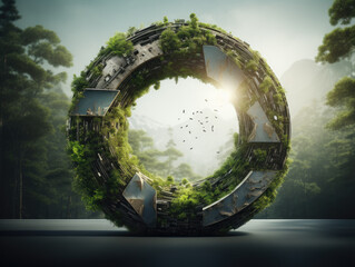 Circular Economy Concept with Generative AI