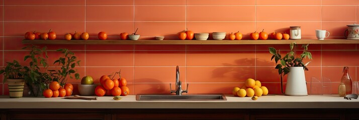 Persimmon Tiled Kitchen Details