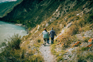 Fototapeta premium Outing in the mountains