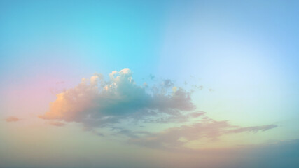 beautiful pink and blue morning or evening sky. relaxing and soothing natural background.