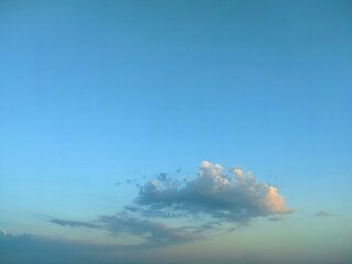 beautiful pink and blue morning or evening sky. relaxing and soothing natural background.