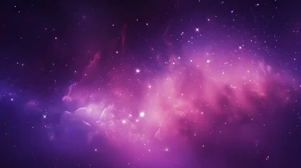 Foto op Canvas Blurred violet sky with pink light effects: a cosmic abstract background for romantic space banners © hassan