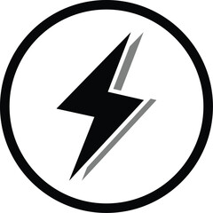 lightning icon. vector illustration