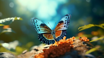 Exquisite butterfly in vibrant colors, a natural wonder
