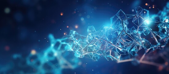 The biochemistry concept involves advanced DNA molecules - obrazy, fototapety, plakaty