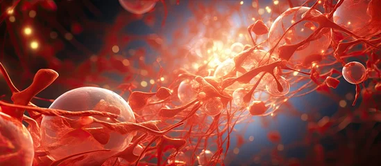 Fotobehang blood vessel showing concept of Tumor Cell Free DNA © 2rogan