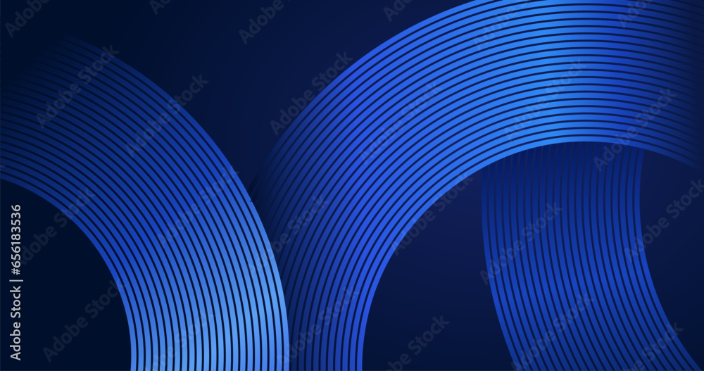 Poster abstract dark background with glowing colorful lines technology