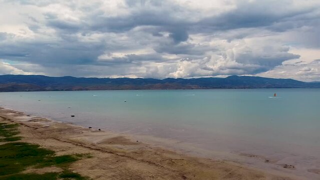Incoming Storm over Bear Lake Utah Summer