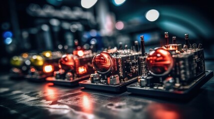 Unleashing the Power Within: Exploring the Dynamic World of Computer Circuitry and Industry-leading Hardware, generative AI - obrazy, fototapety, plakaty