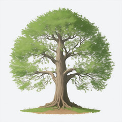 Fototapeta na wymiar a celtic tree illustration, generative ai