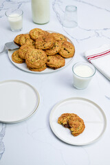 Chocolate Chip Cookies and Milk