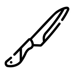 kitchen knives Line Icon