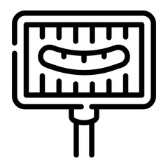grill Line Icon