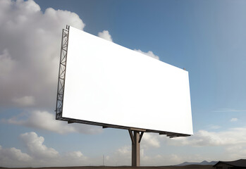 large blank billboard poster mockup ai generated