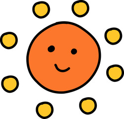 Doodle of sun