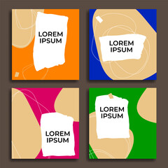 Modern template for social media. Great for backgrounds, internet advertising, product marketing, internet marketing, banners, flyers etc. Vector. Editable